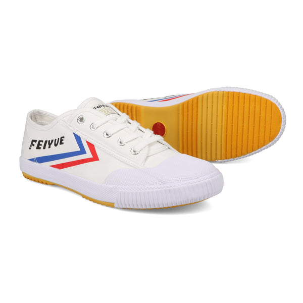 ADM x Feiyue Joint Men's/Women's Casual Canvas Shoes - White/Red/Green