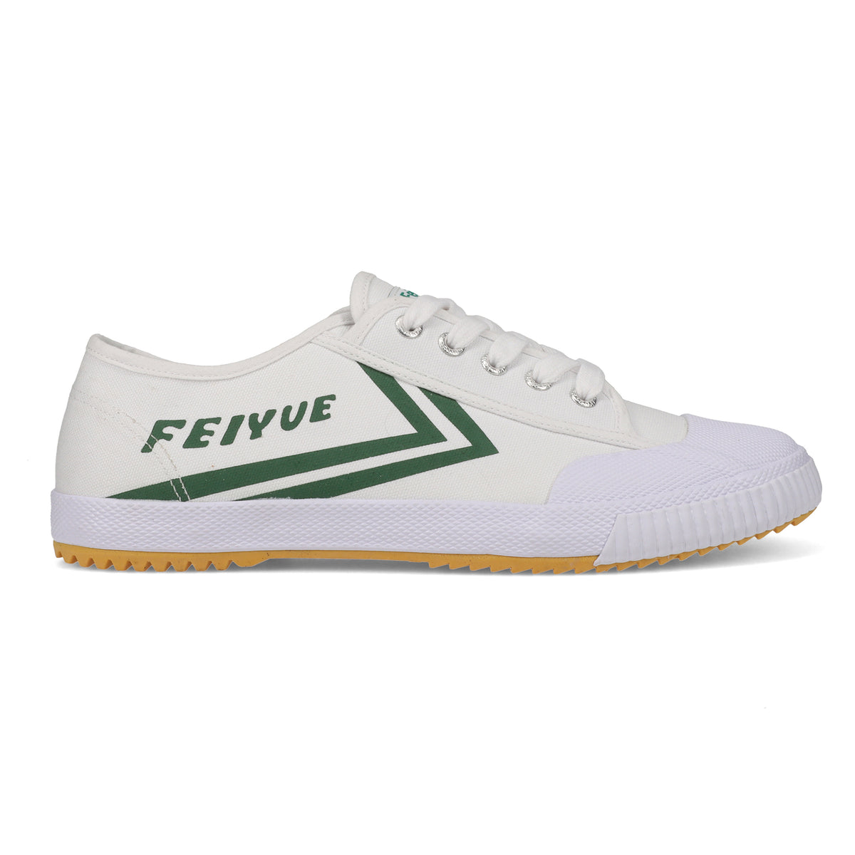 FE LO 1920 | White with Green Logo | Feiyue Shoes