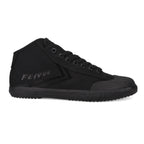 all black mid top Feiyue