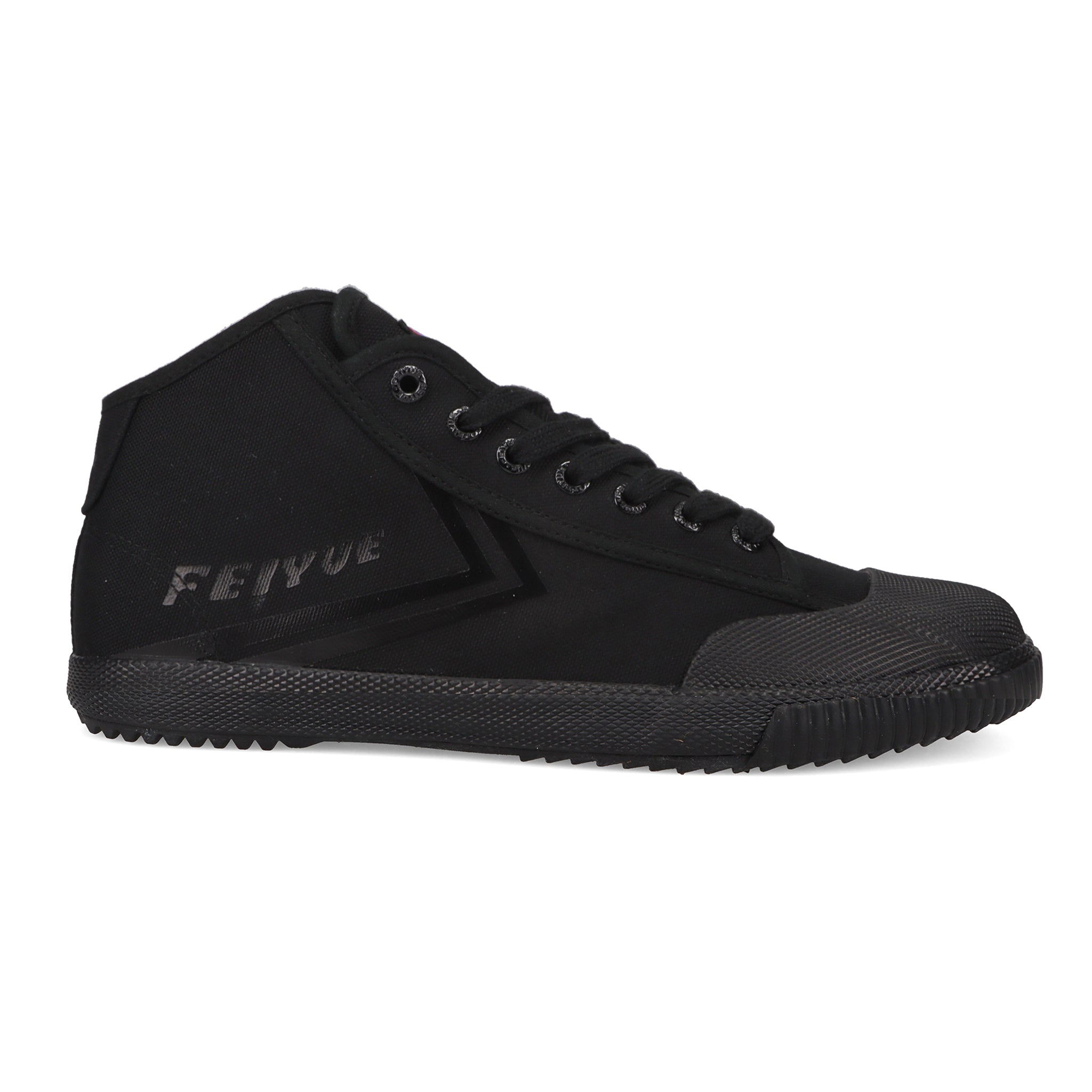 all black mid top Feiyue